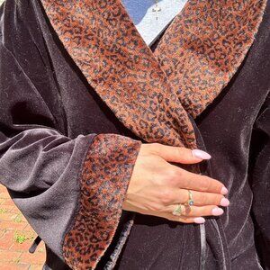 Brown And Black Leopard Print 3 E 5 A